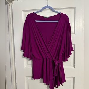 Kim & Cami Wrap Top - NWOT